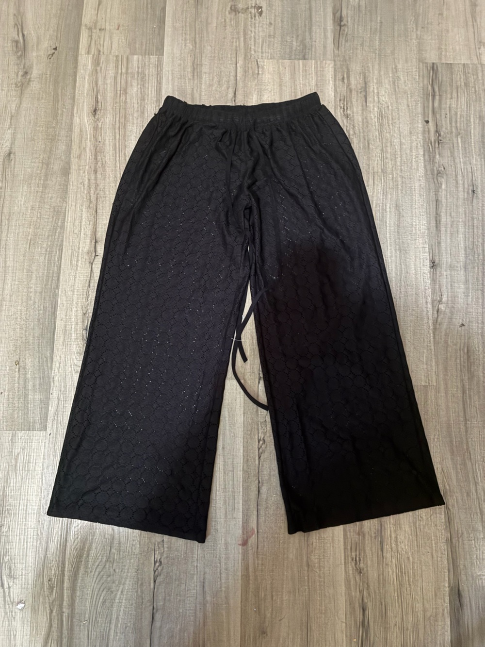 Black Lace Women's Swim Coverup Pants